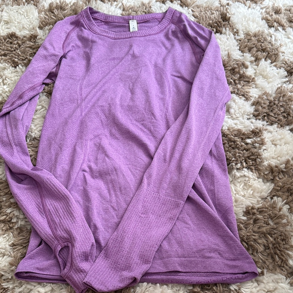 lululemon athletica Lavender Long Sleeve Top